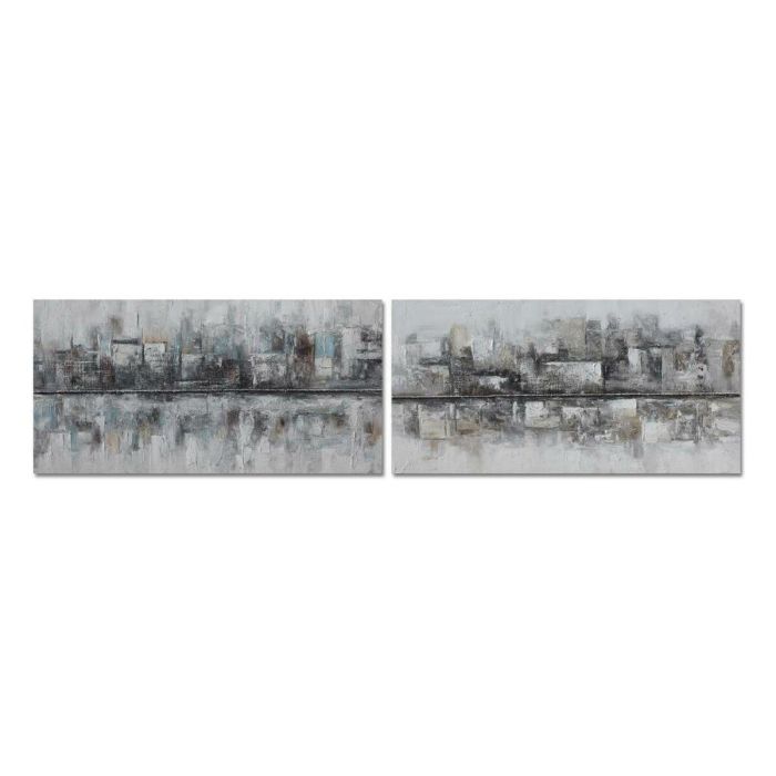 Cuadro Loft DKD Home Decor Gris Azul 2.8 x 60 x 120 cm (2 Unidades) Cuadro Loft DKD Home Decor Gris Azul 2.8 x 60 x 120 cm (2 Unidades)
