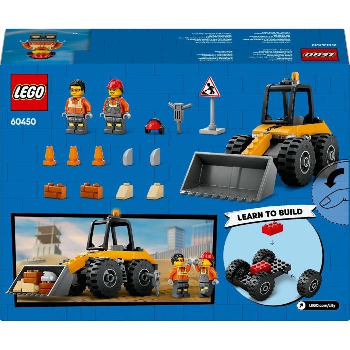 LEGO 60450 City Cargadora con Ruedas Amarilla, Set de Construcción de Juguete para Niños +4 Años con Excavadora, Pala y Minifiguras 8 LEGO 60450 City Cargadora con Ruedas Amarilla, Set de Construcción de Juguete para Niños +4 Años con Excavadora, Pala y Minifiguras 8