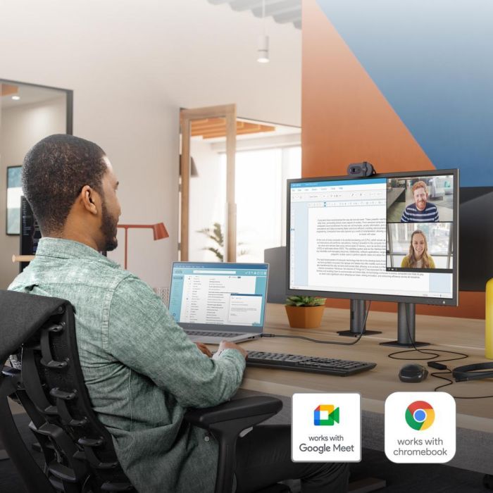 Logitech Brio 105 Business Webcam 1080p con Obturador de Privacidad, Micrófono y Plug-and-Play. Ideal para Empresas, compatible con Windows, macOS, Google Meet. 2 Logitech Brio 105 Business Webcam 1080p con Obturador de Privacidad, Micrófono y Plug-and-Play. Ideal para Empresas, compatible con Windows, macOS, Google Meet. 2