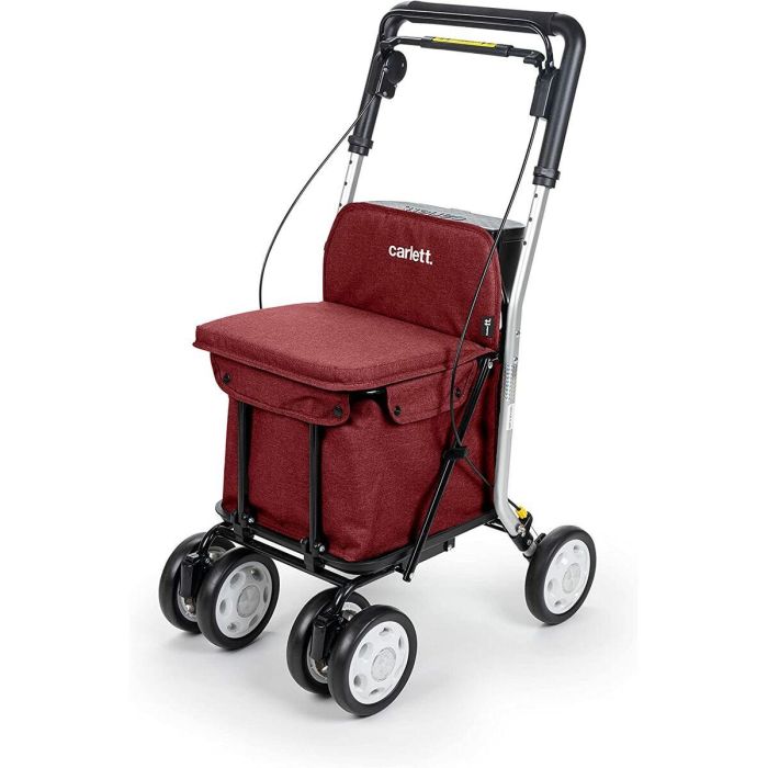 Carro de la compra con asiento Carlett Comfort Ruby