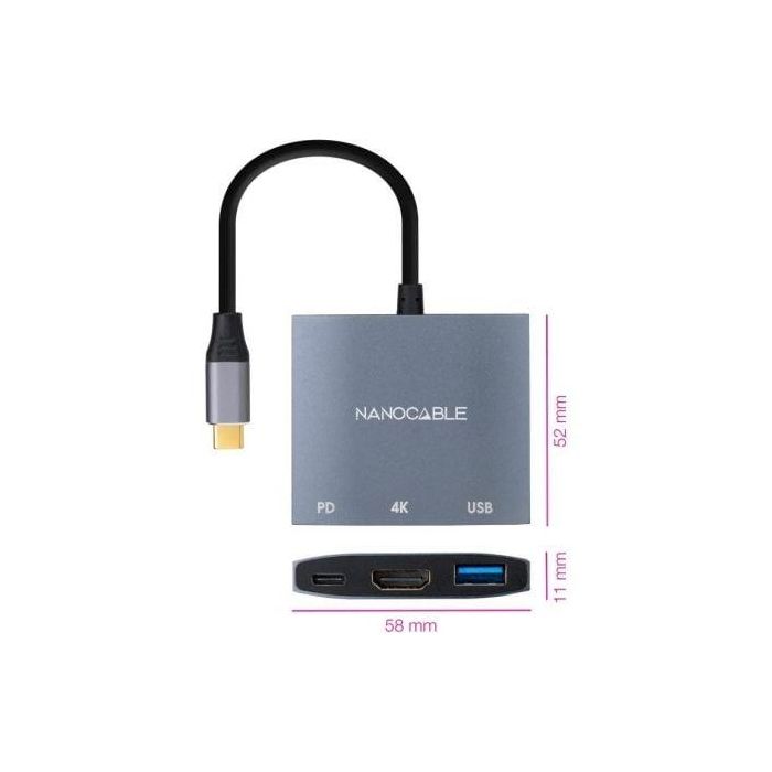 Adaptador USB NANOCABLE 10.16.4306 4K Ultra HD 1 Adaptador USB NANOCABLE 10.16.4306 4K Ultra HD 1
