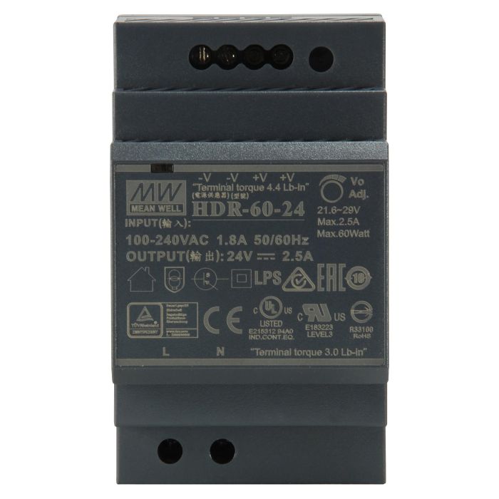 LevelOne POW-2421 Fuente de Alimentación 24VDC 60W para Carril DIN 2