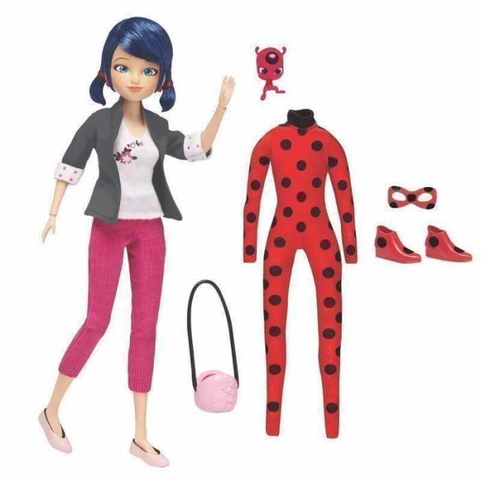 Miraculous Ladybug - Muñeca de moda 26 cm y sus dos conjuntos 1 Miraculous Ladybug - Muñeca de moda 26 cm y sus dos conjuntos 1