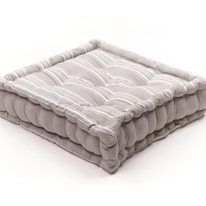 Cojín de suelo - HOY - CHARME - Slub x Chambray x Bordado Berenice - 40 x 40 x 10 cm 4 Cojín de suelo - HOY - CHARME - Slub x Chambray x Bordado Berenice - 40 x 40 x 10 cm 4
