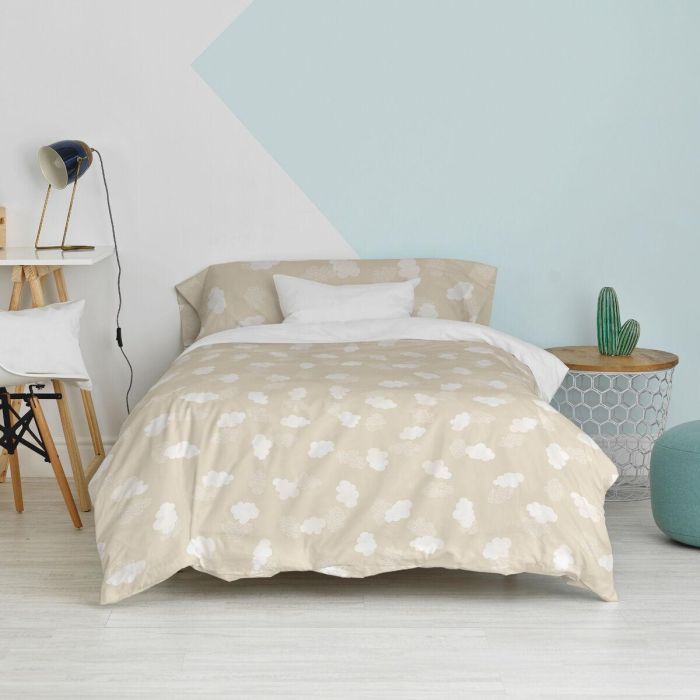 Juego de funda nórdica HappyFriday Basic Kids Beige Cama de 105 2 Piezas 3 Juego de funda nórdica HappyFriday Basic Kids Beige Cama de 105 2 Piezas 3