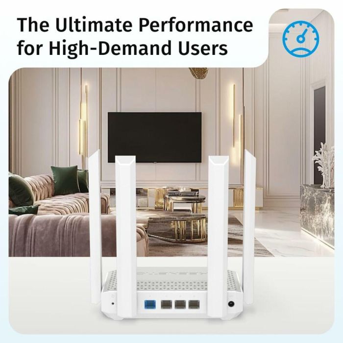 Router Keenetic KN-3810-01-EU Blanco USB RJ45 Ethernet LAN USB 3.2 Wi-Fi 7