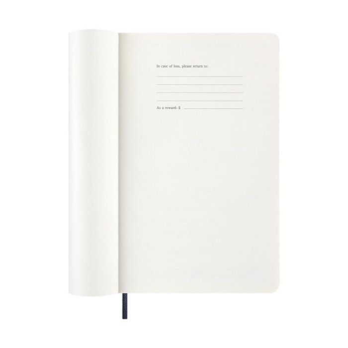 Moleskine DSB2012WN3Y26 Agenda 2026 12 Meses Semanal L Tapa Blanda (13 x 21 cm) Azul Zafiro 1
