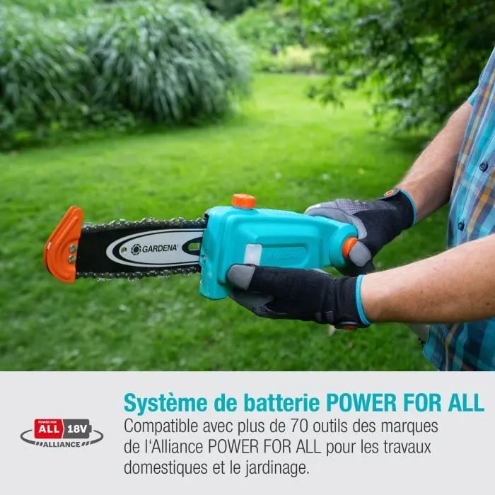 Gardena Podadora de Pértiga TCS 20 / 18V P4A con Batería y Cargador, Alcance 4m 3 Gardena Podadora de Pértiga TCS 20 / 18V P4A con Batería y Cargador, Alcance 4m 3