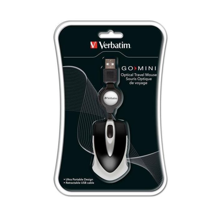 Verbatim Ratón Go Mini USB Retráctil 1000PPP Ultraportátil Negro 1 Verbatim Ratón Go Mini USB Retráctil 1000PPP Ultraportátil Negro 1