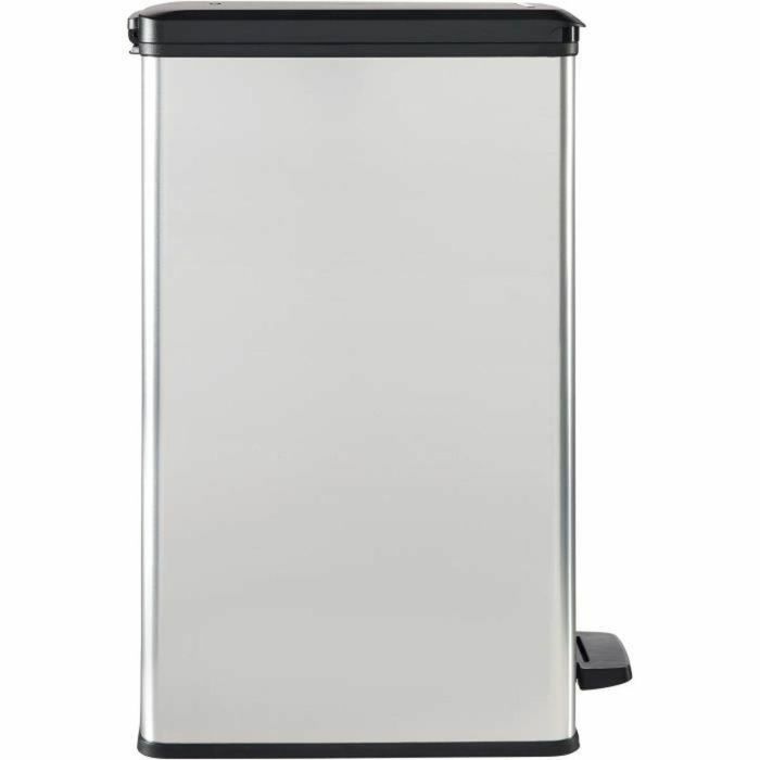 Papelera Slim - SLIM BIN - CURVER - 40L - Ahorro de espacio - 40 x 25 x 61 cm - Gris metalizado 2