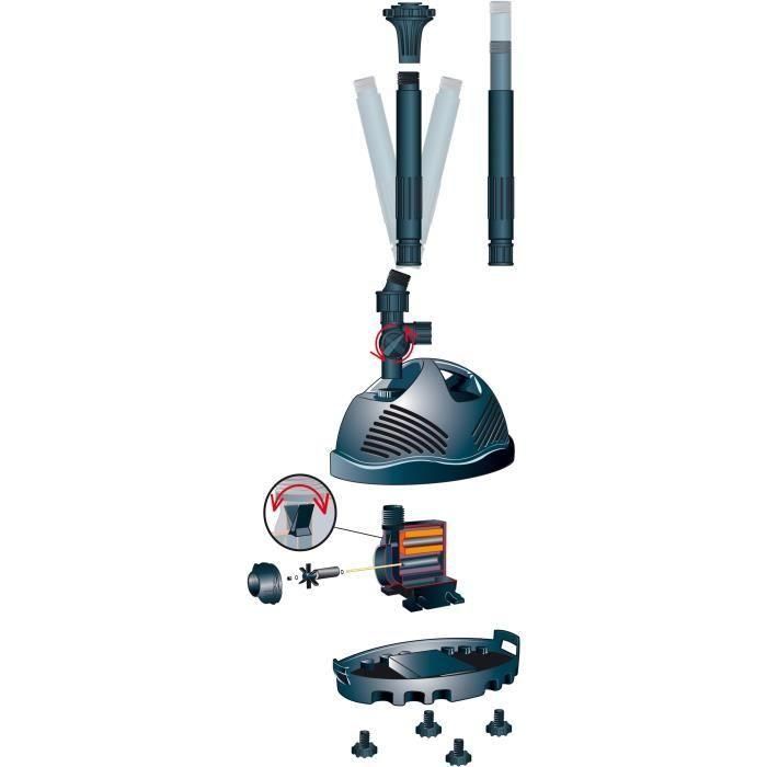 Bomba de estanque ELIMAX 6000 para juegos y chorros de agua 6100l / h 3 Bomba de estanque ELIMAX 6000 para juegos y chorros de agua 6100l / h 3