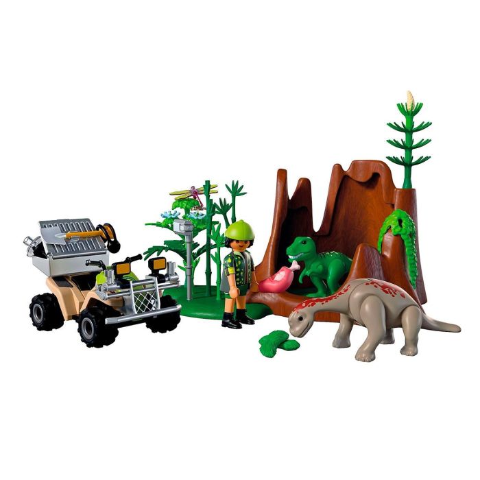 PLAYMOBIL 72069 Escondite de Dinosaurio Set de Juego con Investigador, Dinosaurios Bebé y Vegetación - Juguete para Niños +4 Años (Idioma: Español) 1 PLAYMOBIL 72069 Escondite de Dinosaurio Set de Juego con Investigador, Dinosaurios Bebé y Vegetación - Juguete para Niños +4 Años (Idioma: Español) 1