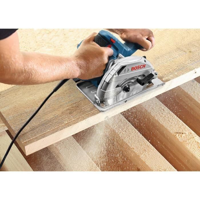 Bosch Professional GKS 165 Sierra Circular 1100W, disco 165mm, capacidad de corte 66mm, para madera 2 Bosch Professional GKS 165 Sierra Circular 1100W, disco 165mm, capacidad de corte 66mm, para madera 2