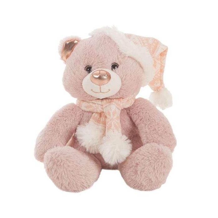 Creaciones Llopis Oso Xmas Pink 22cm Peluche Poliéster Rosa Creaciones Llopis Oso Xmas Pink 22cm Peluche Poliéster Rosa