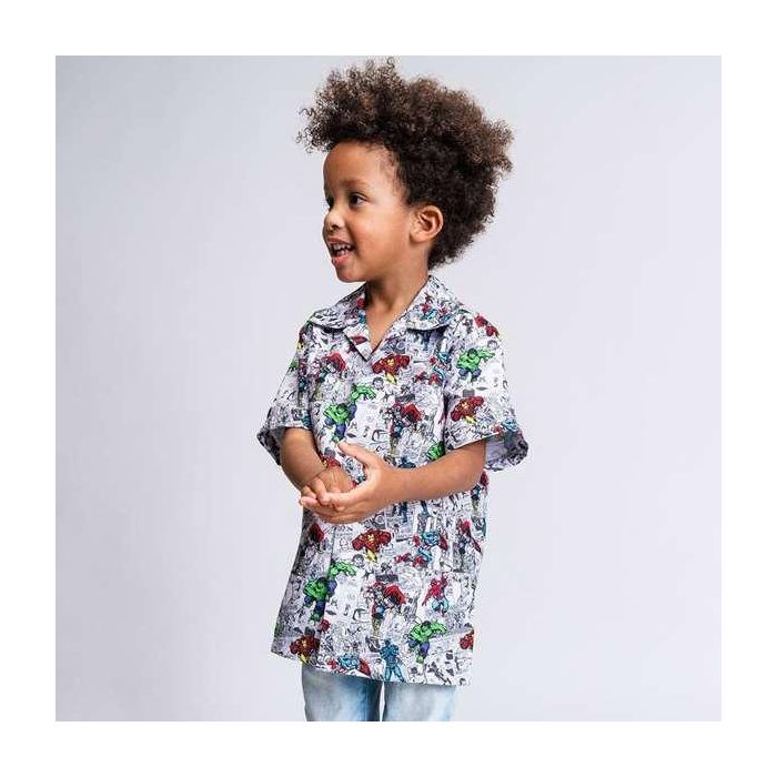 Camisa Marvel Gris claro 3 Años 3 Camisa Marvel Gris claro 3 Años 3