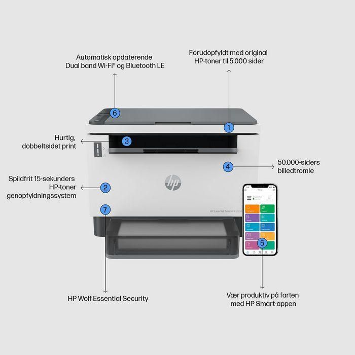 HP LaserJet Tank MFP 2604dw Impresora, Multifunción, productiva, con tóner original HP para hasta 5.000 páginas 7 HP LaserJet Tank MFP 2604dw Impresora, Multifunción, productiva, con tóner original HP para hasta 5.000 páginas 7