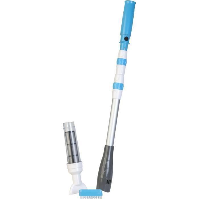 Gre Limpiafondos eléctrico de batería abs3 para piscinas elevadas y spa, sin cables, 10W, azul/blanco 2 Gre Limpiafondos eléctrico de batería abs3 para piscinas elevadas y spa, sin cables, 10W, azul/blanco 2