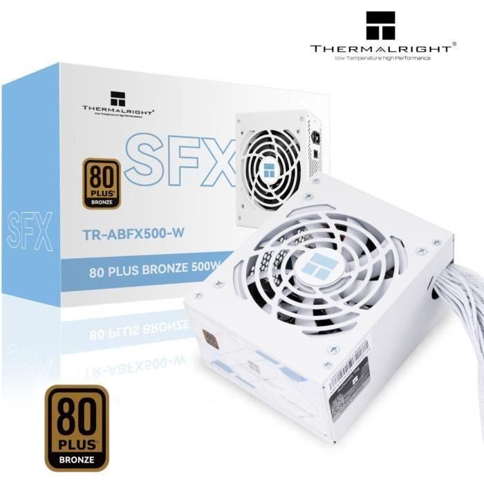 Fuente de alimentación para PC no modular - THERMALRIGHT ABFX 500 W - 80+ Bronce - Blanco 0 Fuente de alimentación para PC no modular - THERMALRIGHT ABFX 500 W - 80+ Bronce - Blanco 0
