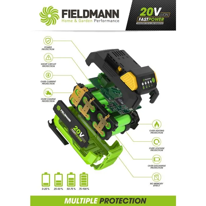 Fieldmann Batería FIE8590669303830 20V 4Ah 1
