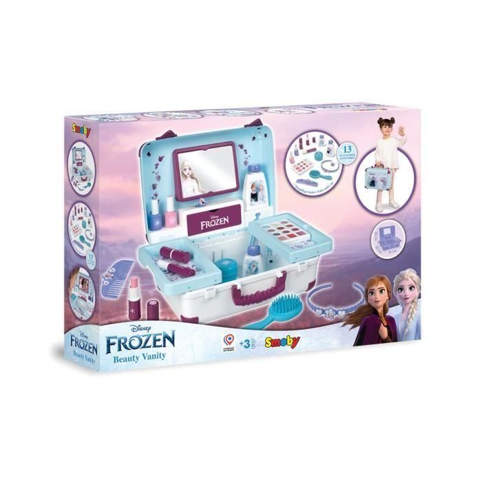 Smoby Maleta de Belleza Frozen con Accesorios de Peluquería, Uñas y Maquillaje de Elsa y Anna 5 Smoby Maleta de Belleza Frozen con Accesorios de Peluquería, Uñas y Maquillaje de Elsa y Anna 5