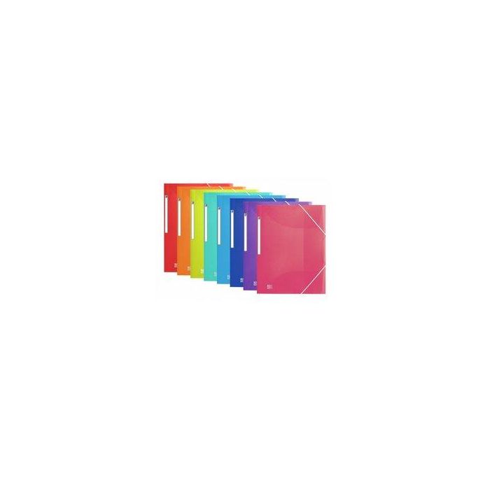 Carpeta De Gomas Y Solapas Oxford Urban Pp Translucido A3+ Con Etiqueta Surtido (8 Colores) 10 unidades