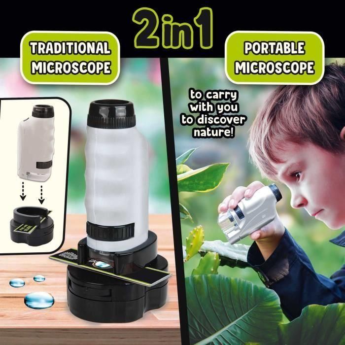 Microscopio portátil - SOY UN GENIO - Aumento potente 3 Microscopio portátil - SOY UN GENIO - Aumento potente 3