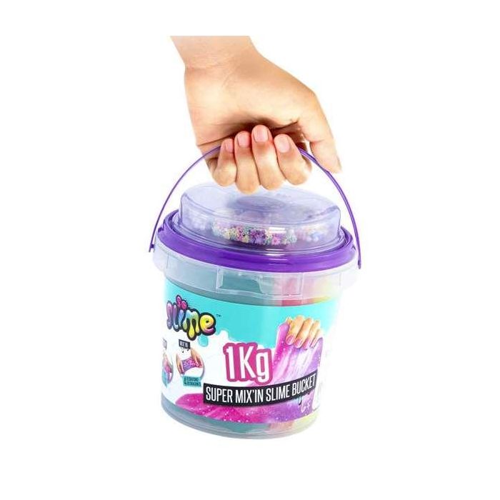 Cubo super slime 1kg con bolitas de colores para mezclar13,20x13,20x12,50 cm - modelos surtidos 2 Cubo super slime 1kg con bolitas de colores para mezclar13,20x13,20x12,50 cm - modelos surtidos 2