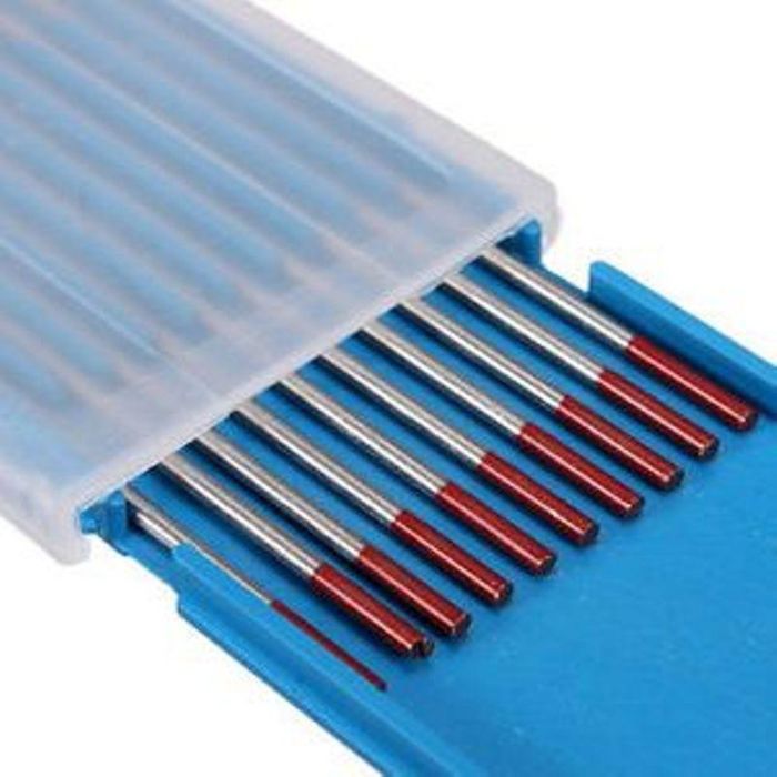 Electrodo Tungsteno 2% Th Rojo 2,4Mm Duver (10 Unidades) 1 Electrodo Tungsteno 2% Th Rojo 2,4Mm Duver (10 Unidades) 1