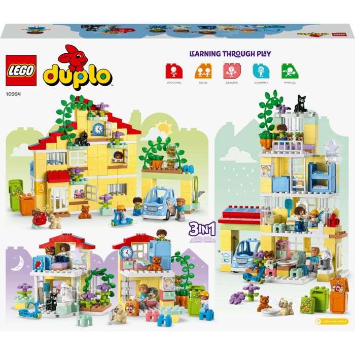 LEGO Duplo 10994 Casa Familiar 3en1 Juego de Construcción para Niños y Niñas a Partir de 3 Años con 218 Piezas Multicolor 11