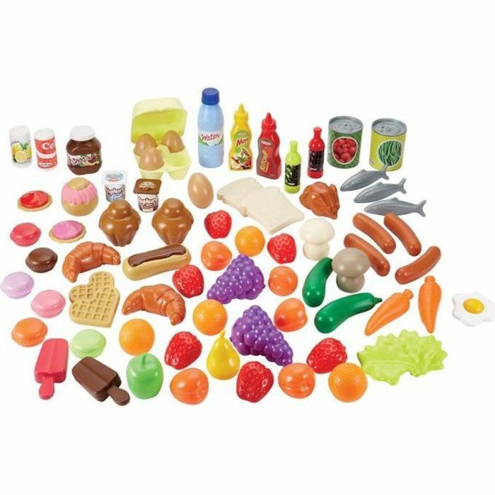 Ecoiffier 2608 Caja de comida con 75 accesorios para juego de rol de comedor, alimentos de juguete surtidos (18 meses+) 6 Ecoiffier 2608 Caja de comida con 75 accesorios para juego de rol de comedor, alimentos de juguete surtidos (18 meses+) 6