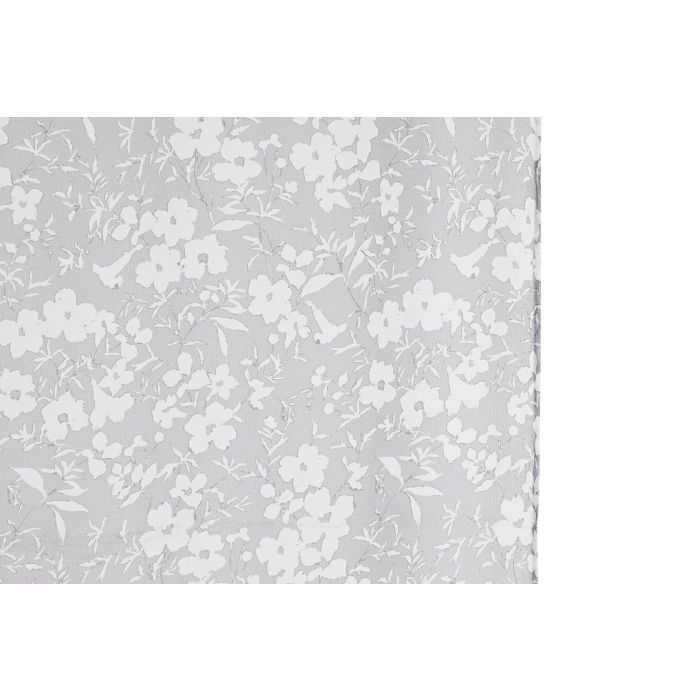 Cortina Romantico DKD Home Decor Gris 260 x 140 cm (2 Unidades) 2