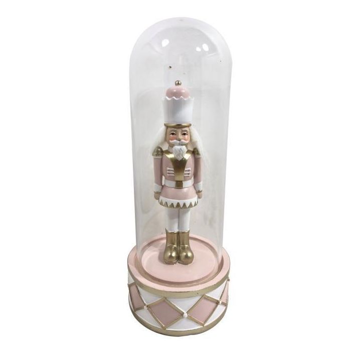 DKD Home Decor Figura de Navidad Cascanueces Tradicional de Resina y Cristal 10x26x10 cm (Set de 2) 1