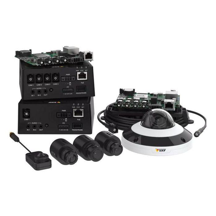 Axis F4105-LRE Cámara IP Minidomo Seguridad Exterior 2MP 1080p 60fps Visión Nocturna 2.8mm 110° FOV Lente M12 Desmontable IP66/IP6K9K 4