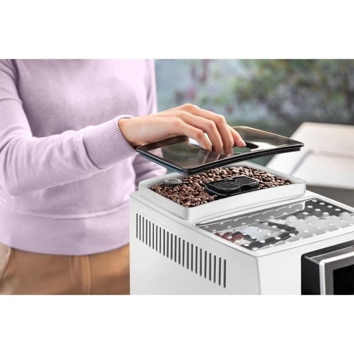 Delonghi Cafetera Espresso con Molinillo Magnifica S ECAM22.110.W, 15 bar, 1450W, 1.8L, 250g, Plateada y Negra 3 Delonghi Cafetera Espresso con Molinillo Magnifica S ECAM22.110.W, 15 bar, 1450W, 1.8L, 250g, Plateada y Negra 3