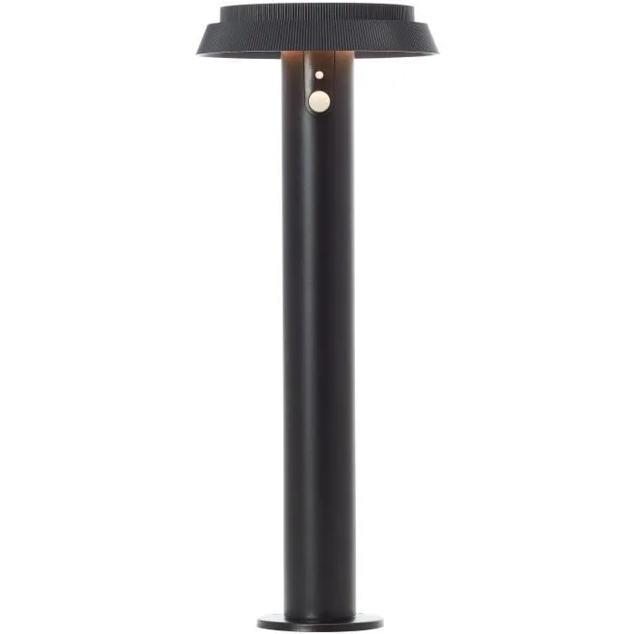 Brilliant BRI4004353437830 Terminal de exterior LED y solar con detector de movimiento, metal y plástico, 4 W, Negro 1