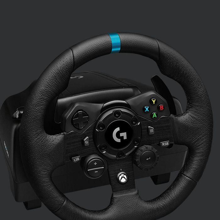 Logitech G923 Volante y Pedales de Carreras para Xbox Series X|S, Xbox One y PC, USB 4