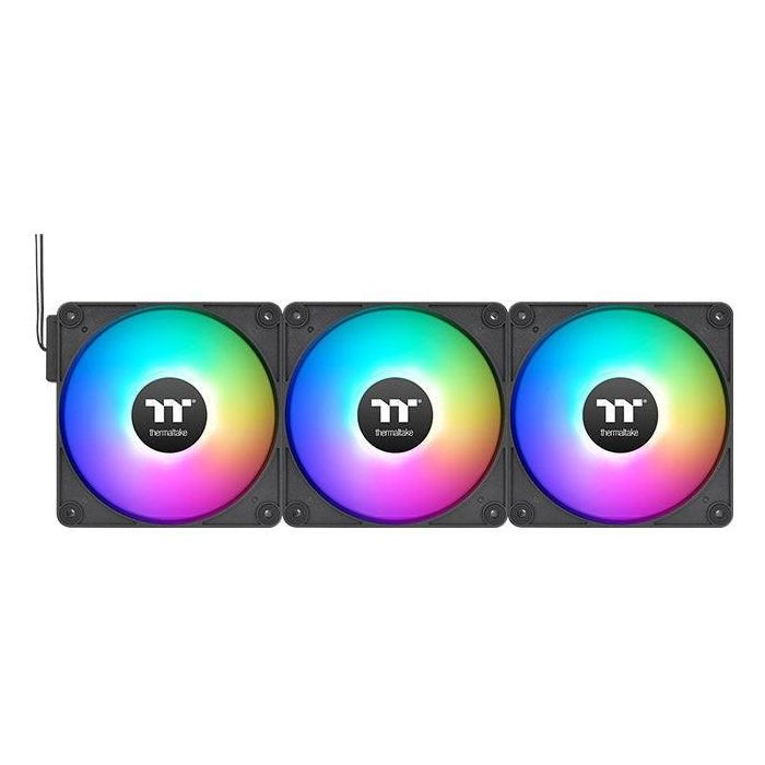 Thermaltake CL-F182-PL14SW-A Ventilador de 14cm para Refrigeración de PC - Rodamiento Hidráulico - Color Negro (Pack de 3) 1