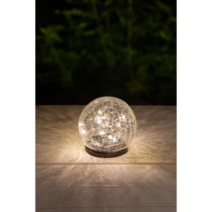 GALIX Esfera solar - Efecto cristal roto - Ø 10 cm GALIX Esfera solar - Efecto cristal roto - Ø 10 cm