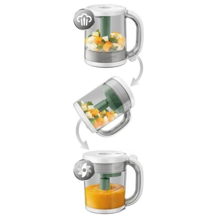 Robot de cocina 4 en 1 PHILIPS AVENT: cocina al vapor, mezcla, calienta y descongela. 1