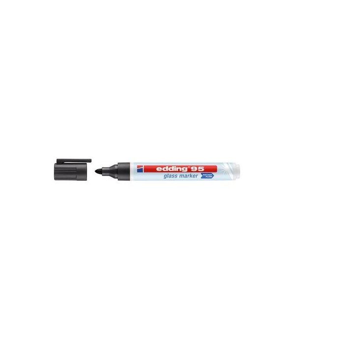 Marcador Edding 95 Para Cristal Negro 10 unidades