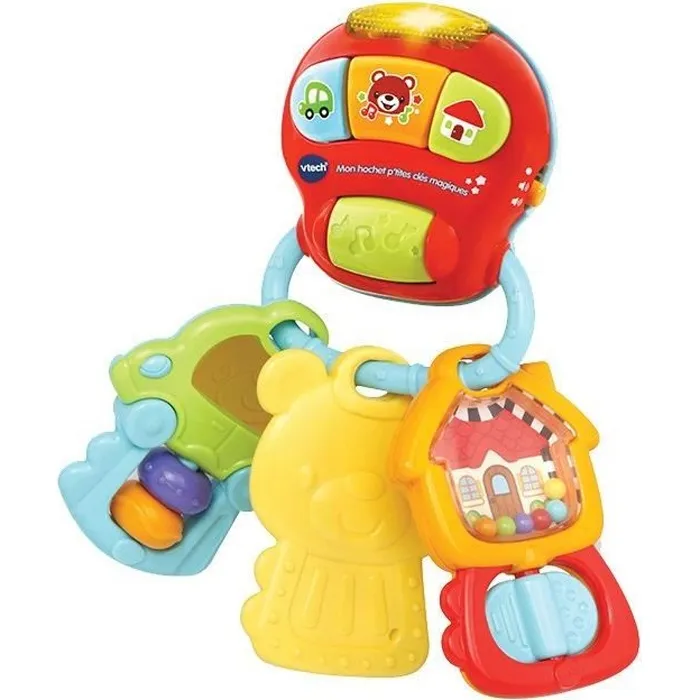 Vtech Baby Mi Sonajero Mágico Pequeñas Llaves Bebé con Detector de Movimiento, Sonidos, Frases y Luces 0 Vtech Baby Mi Sonajero Mágico Pequeñas Llaves Bebé con Detector de Movimiento, Sonidos, Frases y Luces 0