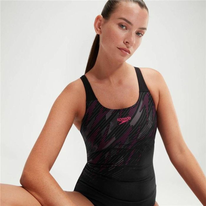 Bañador Mujer Speedo Hyperboom Placement Negro 30 m 1