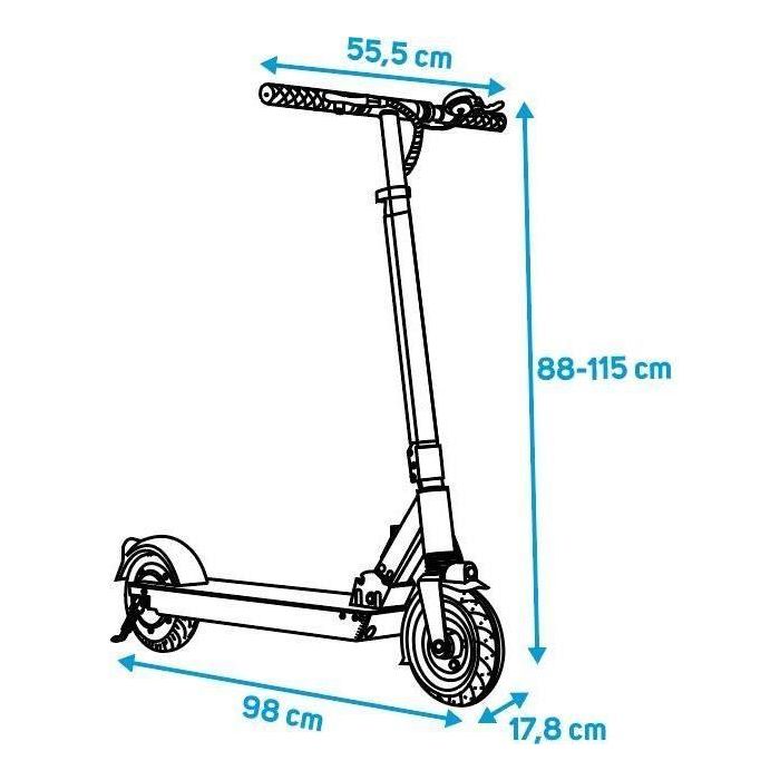 Patinete eléctrico 8 pulgadas - BEEPER - Speed FX8-G2-6 - 350W - 36V 3 Patinete eléctrico 8 pulgadas - BEEPER - Speed FX8-G2-6 - 350W - 36V 3