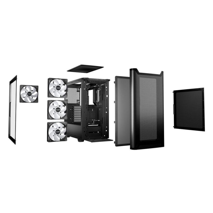 be quiet! Pure Base 501 DX Caja PC Midi Tower Negra con Ventana Lateral, Iluminación RGB, Compatible ATX, Filtro Antipolvo 4 be quiet! Pure Base 501 DX Caja PC Midi Tower Negra con Ventana Lateral, Iluminación RGB, Compatible ATX, Filtro Antipolvo 4