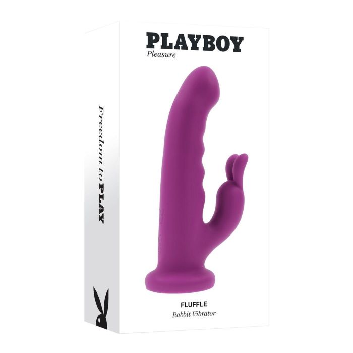 Vibrador Punto G Playboy FLUFFLE Rosa 1 Vibrador Punto G Playboy FLUFFLE Rosa 1