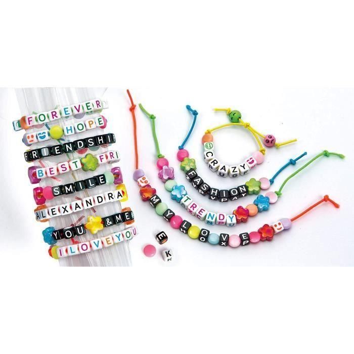 Pulseras con mensaje ¡crea pulseras de colores vivos y brillantes! 18x18x6cm 1 Pulseras con mensaje ¡crea pulseras de colores vivos y brillantes! 18x18x6cm 1