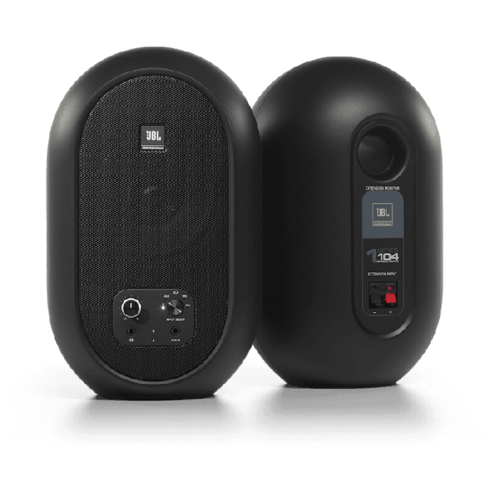 JBLPRO 104 Set Monitores de Referencia Compactos Bluetooth 5.0 para Estudio | Calidad de Sonido Profesional