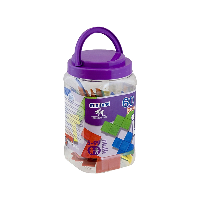 Miniland Juego Didactico Pentominos De Colores 1