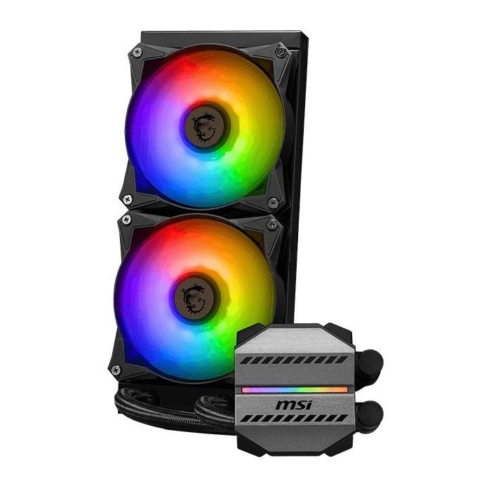 MSI MAG Coreliquid M240 Sistema de Refrigeración Líquida AIO para Procesador, 24 cm, Negro, 2 Ventiladores RGB 3 MSI MAG Coreliquid M240 Sistema de Refrigeración Líquida AIO para Procesador, 24 cm, Negro, 2 Ventiladores RGB 3