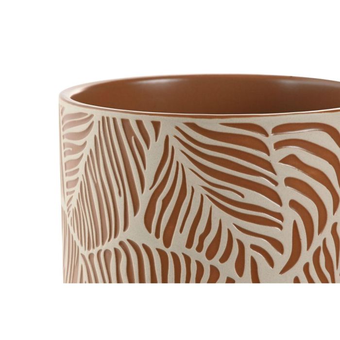DKD Home Decor Maceta Urban Terracota 20 x 20 x 20 cm - Set de 3 Piezas de Cerámica 3 DKD Home Decor Maceta Urban Terracota 20 x 20 x 20 cm - Set de 3 Piezas de Cerámica 3